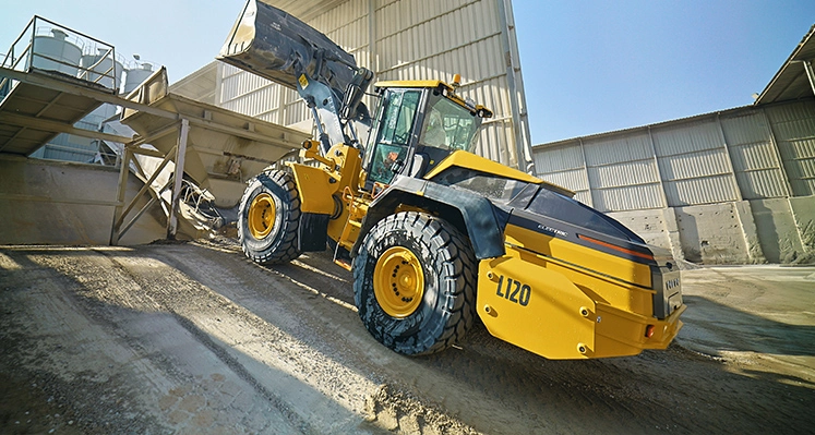 Image of electric wheel loader.