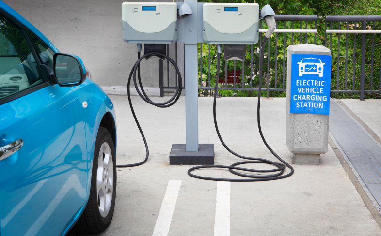 EV charging station. 