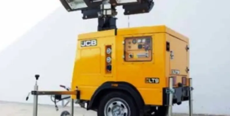 The LTC9 lighting tower is skid-mounted, improving security on site and also reducing transport costs. (Image source: JCB) JCB LT9