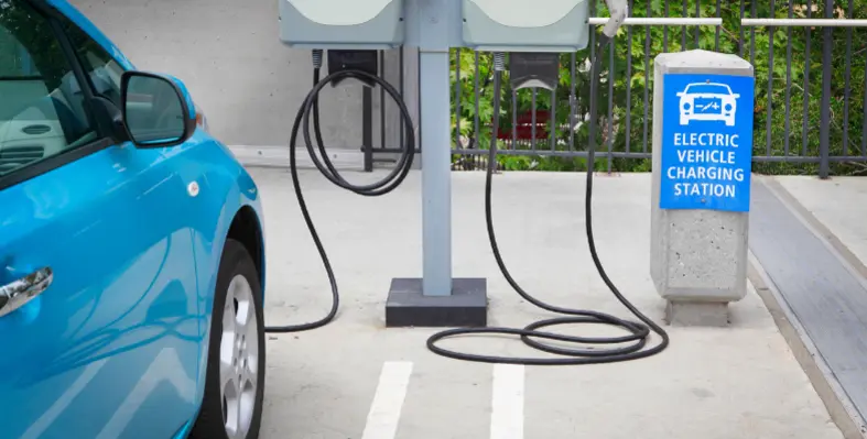 EV charging station. 